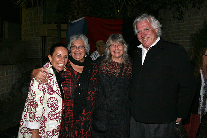 From left to right : Linda Burney (Deputy Leader of the NSW Opposition and Indigenous Activist), Barbara Flick (aboriginal campaigner), Heather Goodall (University of Technology Sydney historian), Paddy Crumlin (National Secretary of the Maritime Union of Australia and President, International Transport Workers Federation).