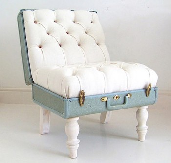 Suitcase-chair by Katie Thompson (Photo: Foodarian)