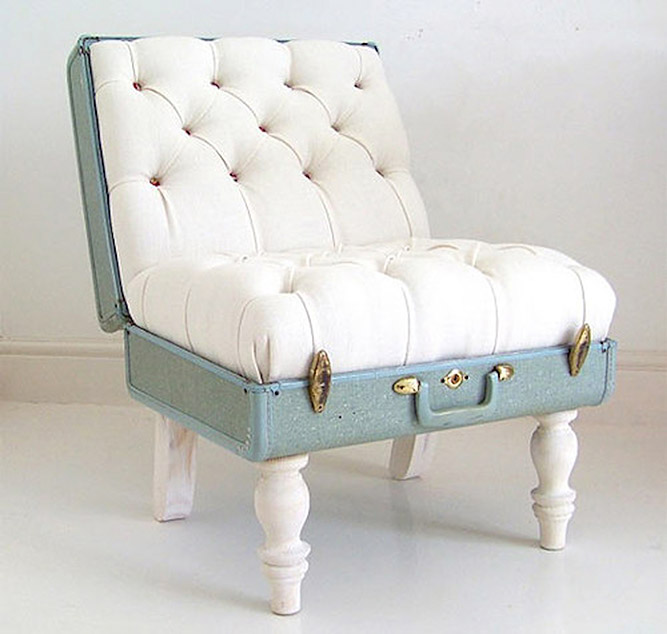 Suitcase-chair by Katie Thompson (Photo: Foodarian)