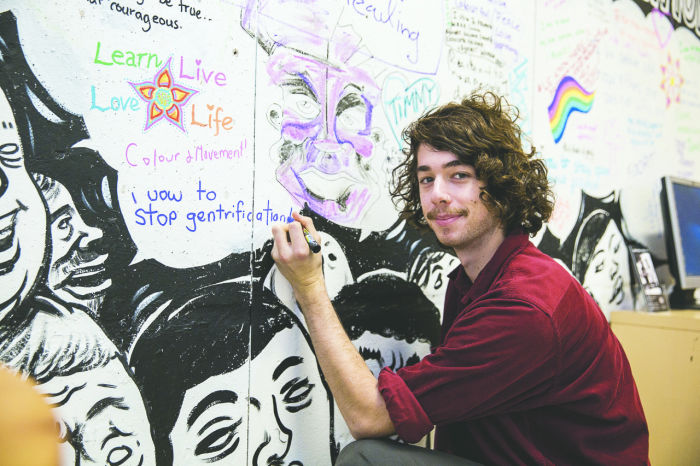 Hamilton, currently in placement at NNC, makes his vow    Photo: Bec Lewis