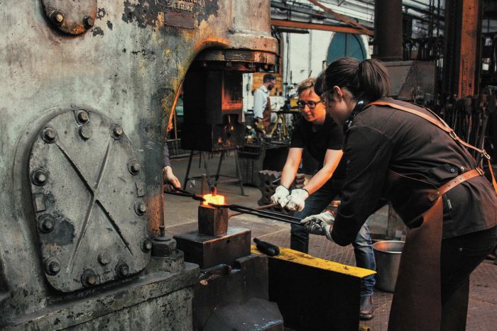 Working with hot metal Photo: Supplied