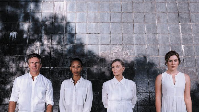 Damian de Montemas, Charmaine Bingwa, Belinda Giblin and Matilda Ridgway Photo: Robert Catto