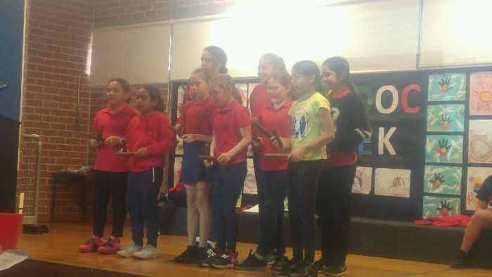 NAIDOC assembly performance Photo: supplied