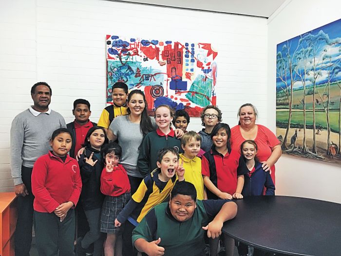 Yurungai family members with Naomi Notaras (centre) Photo: Supplied