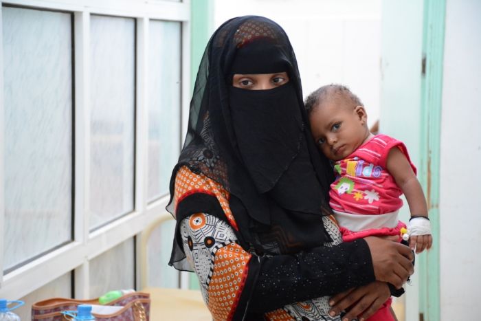 Children are hit hardest. Photo: Malak Shaher/MSF