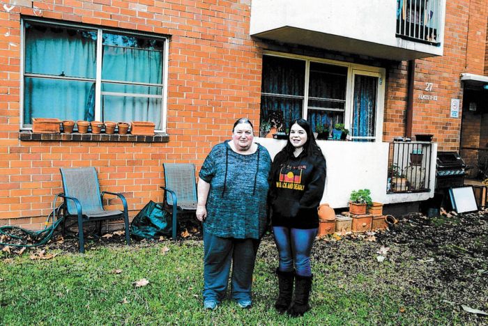 Jude and Sorcha before the garden was built. Photo: Fiona Poeder