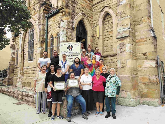 Representatives of South Sydney Uniting Church. Photo: Jessica Morthorpe