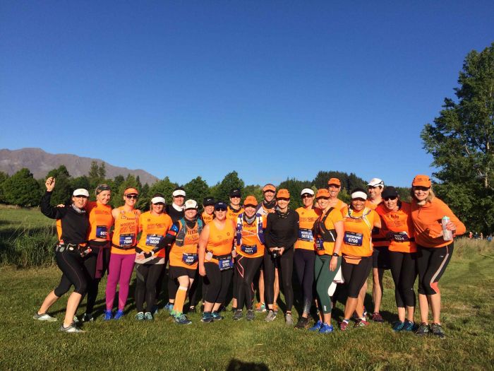 Can Too Foundation participants, including Georgie Quigley of Redfern, in the 2017 Queenstown Marathon. Photo: Supplied
