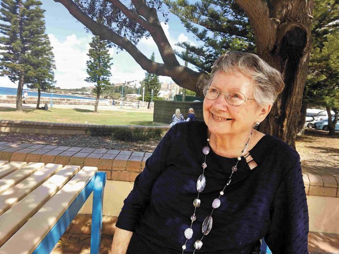 Pamela Briggs in Coogee. Photo: Heather Robinson