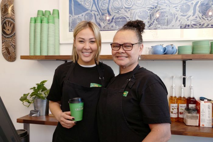 Monique and Yvette Lever at the Tin Humpy in Redfern Photo: Andrew Collis