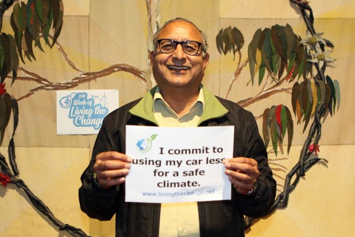 Surinder Jain (Hindu) made a pledge at the event. Photo: supplied