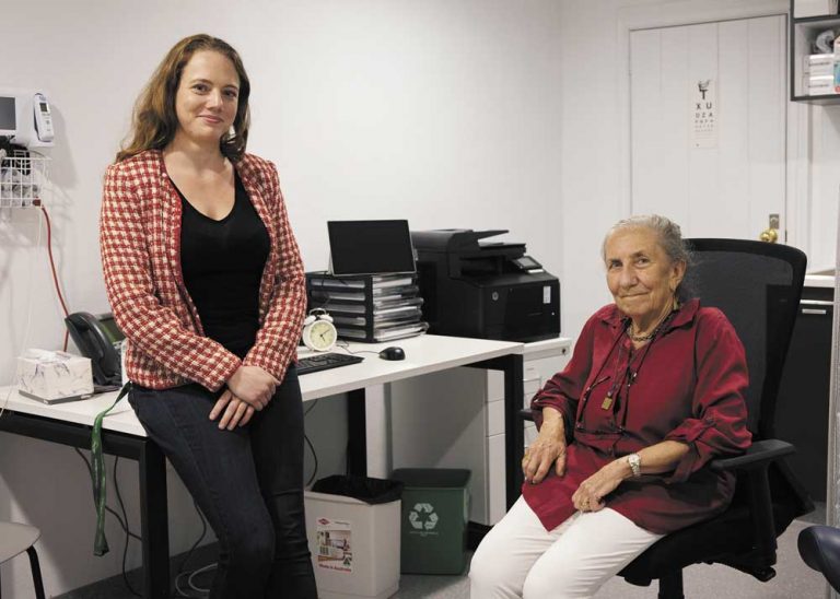 Dr Helena Berenson with the Practice Manager Adelaide Waller in the Haymarket Foundation Medical Practice