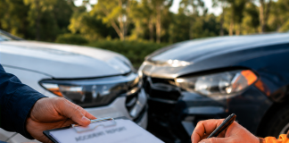 What information must you exchange after a car accident?
